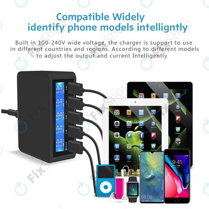 FixPremium - USB Charging Station with USB 3.0 & USB-C