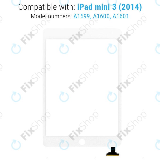 Apple iPad Mini 3 - Touch Screen (White)