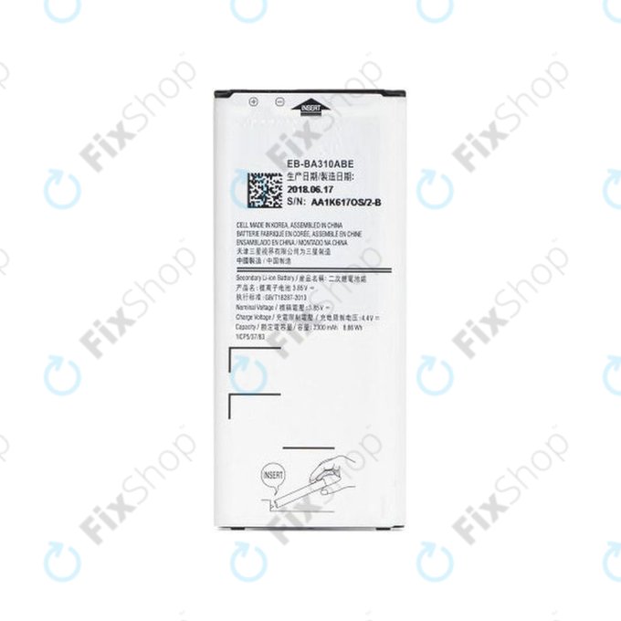 Samsung Galaxy A3 A310F (2016) - Battery BA310ABE 2300mAh