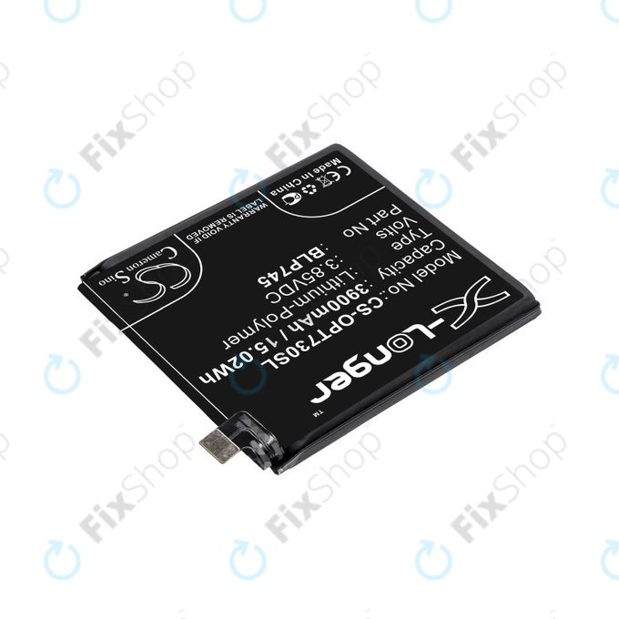 Battery for OnePlus 7T Pro, 3900mAh, Li-Pol, 3.85 V, BLP745, HQ