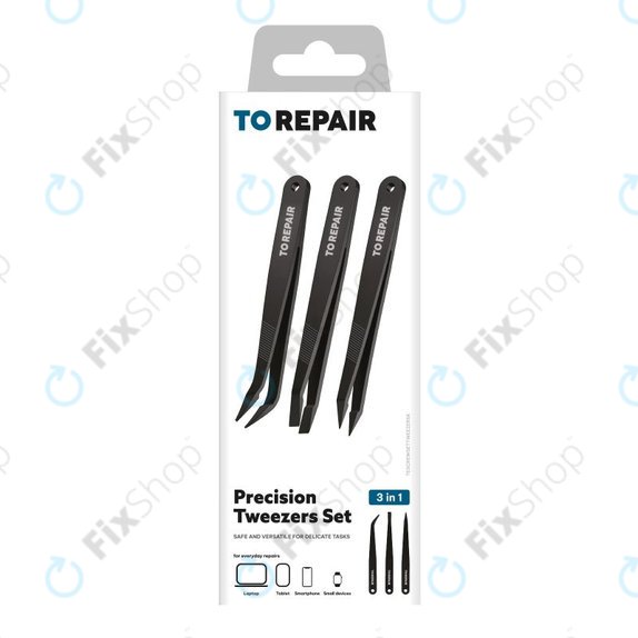 SBS - Precision Tweezer Set for Delicate Repairs 3in1
