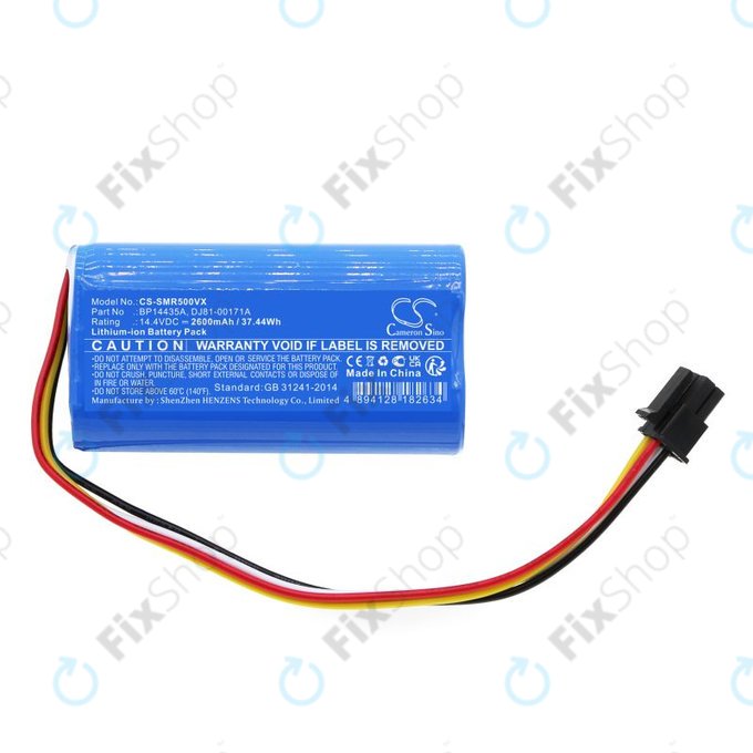 Battery for Samsung PowerBot VR05R5050WK, Midea i5, i9 EYE, 2600mAh, Li-Ion, 14.4V, BP14435A, HQ