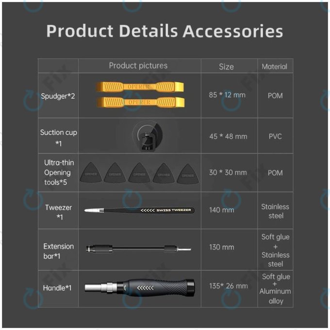 Jakemy JM-8183 - Precision Screwdriver Set For Mobile Phone, Tablet & Computer Repair