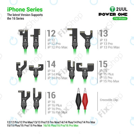 One-Click Power Cable, 2UUL PW09, iPhone 12-16 Pro Max