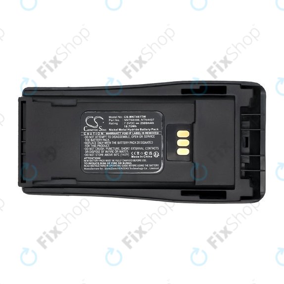 Battery for Motorola CP, EP, GP, PM-series, 2500mAh, Ni-MH, 7.5V, PMNN4081, HQ