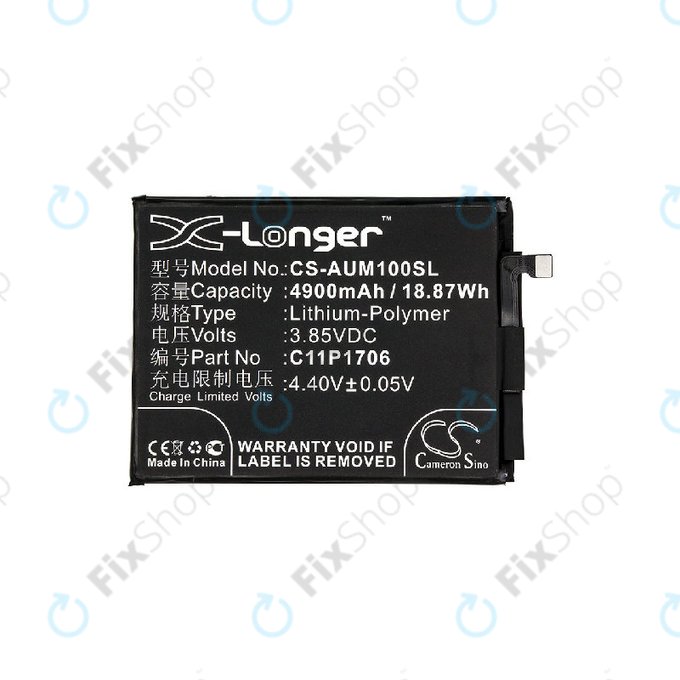 Battery for Asus Zenfone Max Pro M1 ZB602KL, 4900mAh, Li-Pol, 3.85V, 0B200-02870200, HQ
