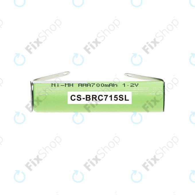 Battery for Philips Norelco QC5055, Braun FreeControl 1715, 700mAh, Ni-MH, 1.2V, 4HGAE-LFU, HQ