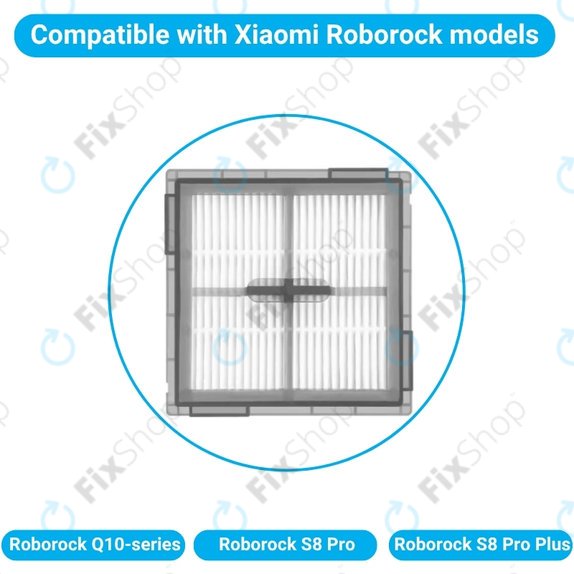 HEPA Filter, 2pcs for Xiaomi Roborock Q10-series, S8 Pro, S8 Pro Plus