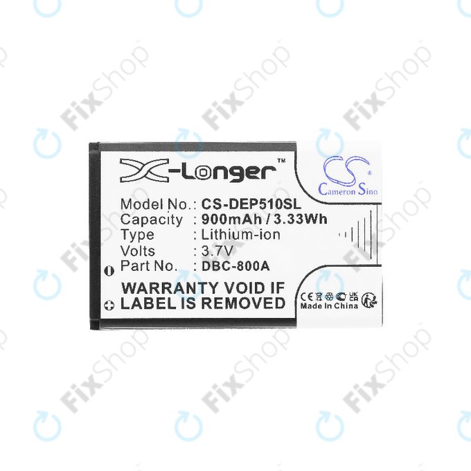 Battery for Doro 1360, 900mAh, Li-ion, 3.7V, DBC-800A, HQ