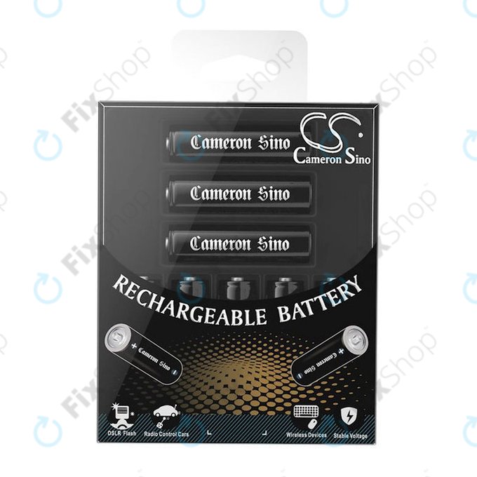 Rechargeable Battery, CameronSino AA, 8pcs, 2200mAh, Ni-MH, 1.2V, –, HQ