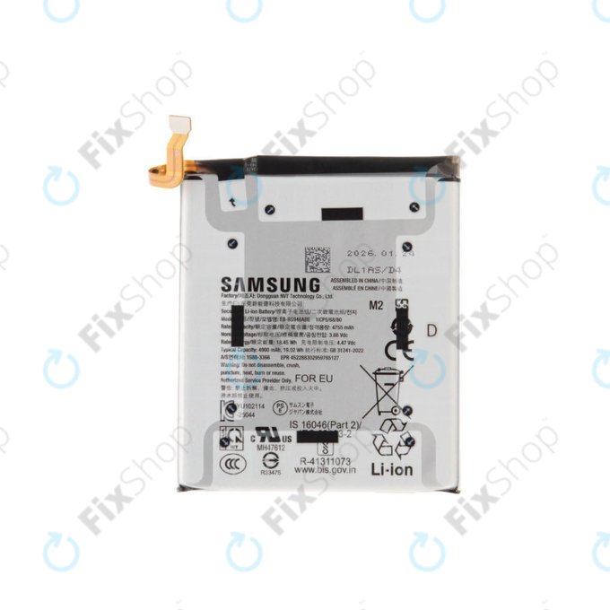 Battery for Samsung S26+, EB-BS946ABE, GH82-39124A, Genuine Service Pack