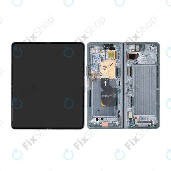 Samsung Galaxy Z Fold 4 F936B - LCD Display + Touch Screen + Frame (Graygreen) - GH82-29461B, GH82-29462B Genuine Service Pack