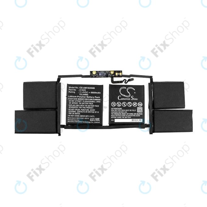Apple MacBook Pro 15" A1707 (Late 2016 - Mid 2017) - Battery A1820 6600mAh HQ