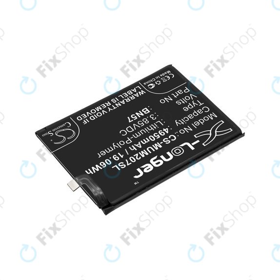 Battery for Xiaomi Poco X3 NFC M2107J20CG, 4950mAh, Li-Pol, 3.85 V, BN57, HQ