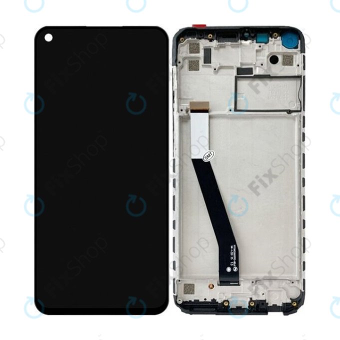 Xiaomi Redmi Note 9 - LCD Display + Touch Screen + Frame (Black) TFT