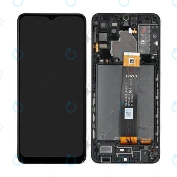 Samsung Galaxy A32 5G A326B - LCD Display + Touch Screen + Frame (Awesome Black) - GH82-25121A, GH82-25122A Genuine Service Pack