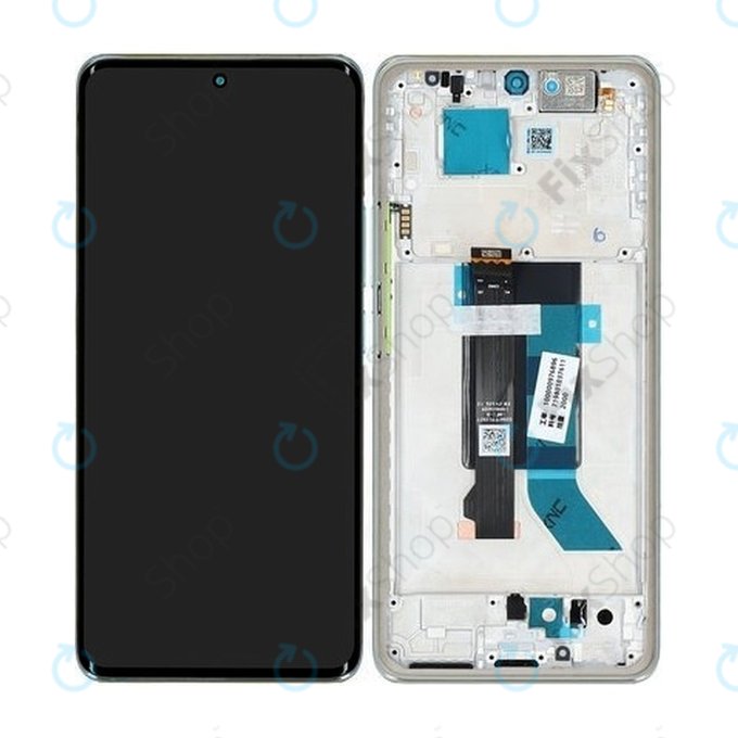 Xiaomi Redmi Note 14 Pro 5G 24090RA29G - LCD Display + Touch Screen + Frame (Coral Green) - 56002500O1600 Genuine Service Pack