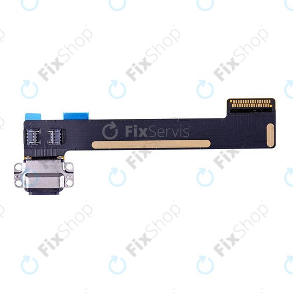Apple iPad Mini 4, Mini 5 - Charging Connector + Flex Cable (Black)