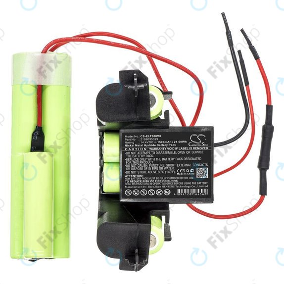 Battery for Electrolux ErgoRapido ZB3004, ZB3005, ZB3006, AEG AG3004, AG3005, AG3006, 1500mAh, Ni-MH, 14.4V, 2199035029, HQ