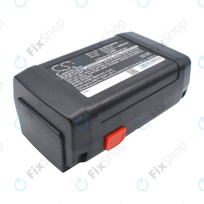 Battery for Gardena 380 Li, 8838, 3000mAh, Li-ion, 25V, 04025-20, HQ