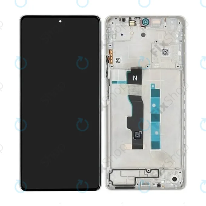 Xiaomi Redmi Note 13 5G 2312DRAABC - LCD Display + Touch Screen + Frame (Arctic White) - 5600040N1700 Genuine Service Pack