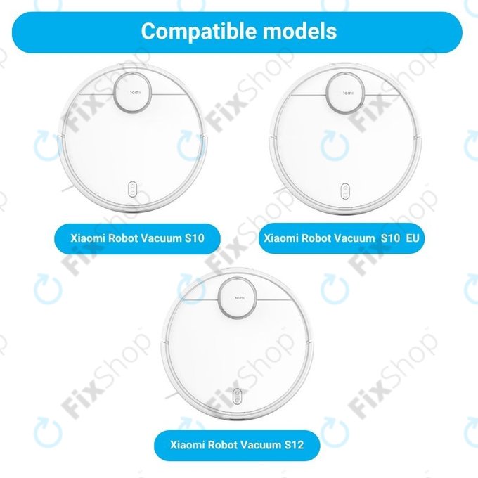 Replacement set for Xiaomi Robot Vacuum S10, S10 EU, S12 (2x Main brushes, 4x Filters, 4x Side brushes, 4x Mop cloths)