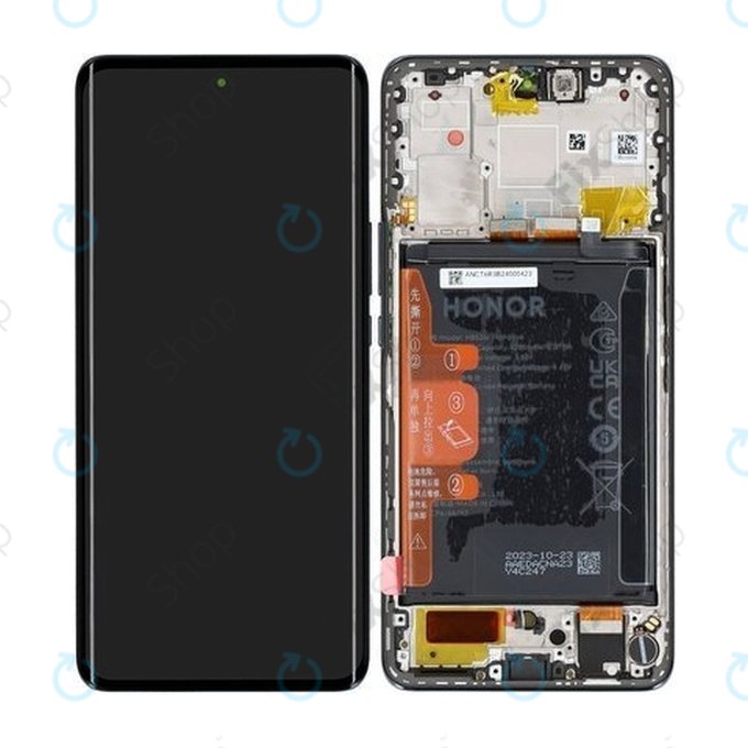Honor Magic6 Lite - LCD Display + Touch Screen + Frame + Battery (Black) - 0235AHHP, 0235AHHU Genuine Service Pack