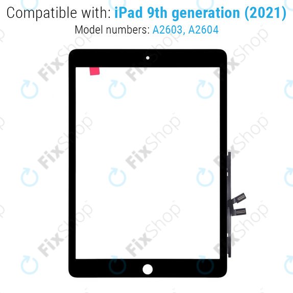 Touch Screen for iPad (9th Gen 2021), Black
