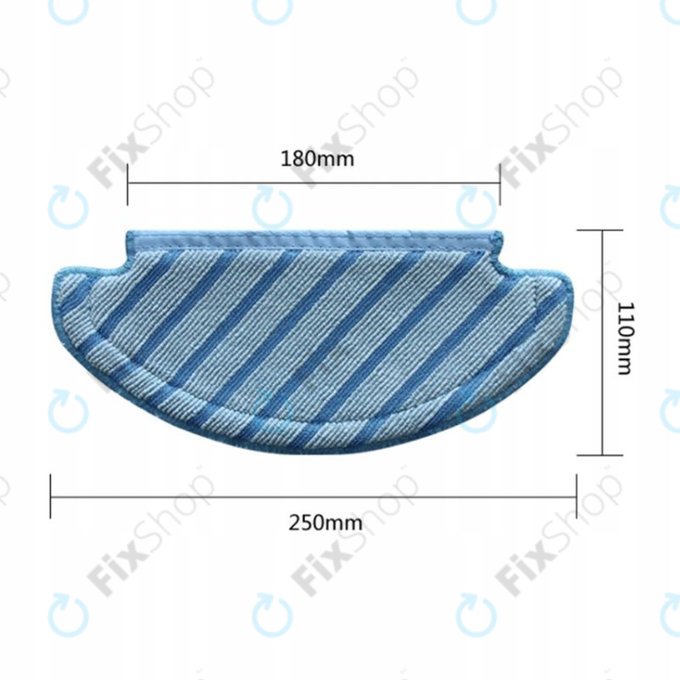 Mop Cloth, 2pcs, Washable for Ecovacs Deebot N8-series, T-series, X1 Plus