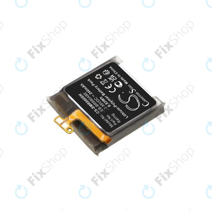 Battery for Samsung Galaxy Watch 4 40mm, Watch4 Classic 42mm, 240mAh, Li-Pol, 3.88V, EB-BR880ABE, HQ