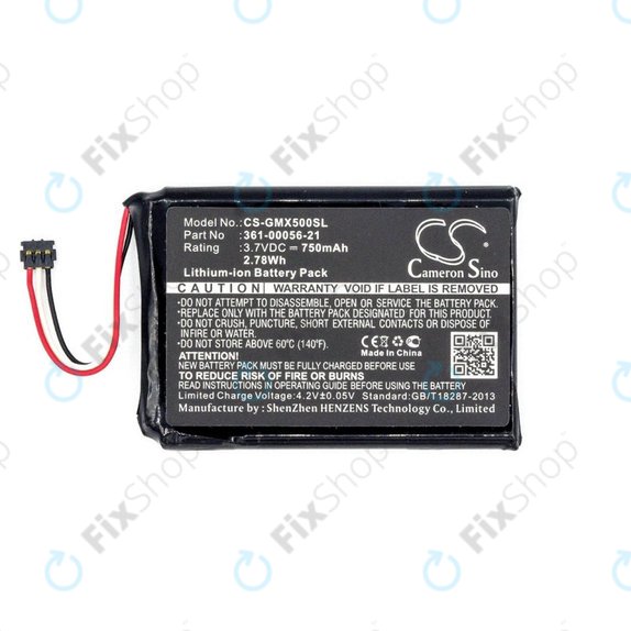 Battery for Garmin Driveluxe 50, 750mAh, Li-Ion, 3.7V, 361-00056-21, HQ