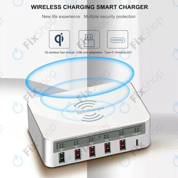 WLX-818F USB Service Charging Station with USB 3.0 and USB-C