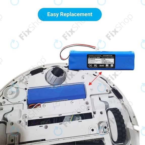 Xiaomi Roidmi EVE Plus, Viomi, Lydsto, Proscenic, Tefal - Battery XJT-2P4S-6800 Li-Ion 14.4V 6800mAh