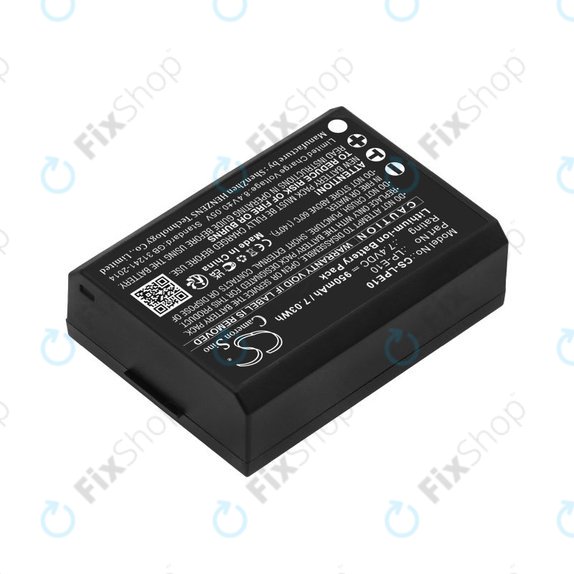Battery for Canon EOS 1100D, EOS 1300D, 950mAh, Li-Ion, 7.4V, LP-E10, HQ