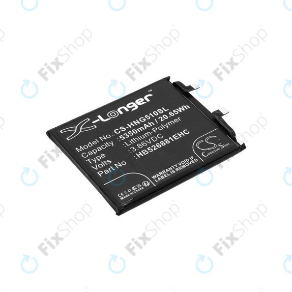 Battery for Honor Magic 5 Pro, 5350mAh, Li-Pol, 3.86V, HB526881EHC, HQ