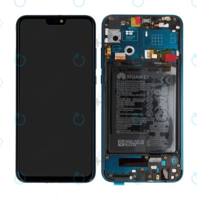 Huawei Honor 9X Lite - LCD Display + Touch Screen + Frame + Battery (Emerald Green) - 02353QJT Genuine Service Pack