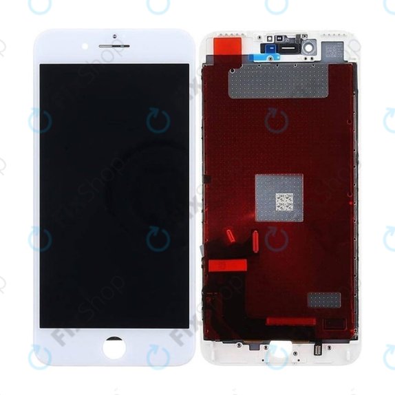 Display In-Cell for iPhone 7 Plus, White, Touch Screen with Frame, FixPremium
