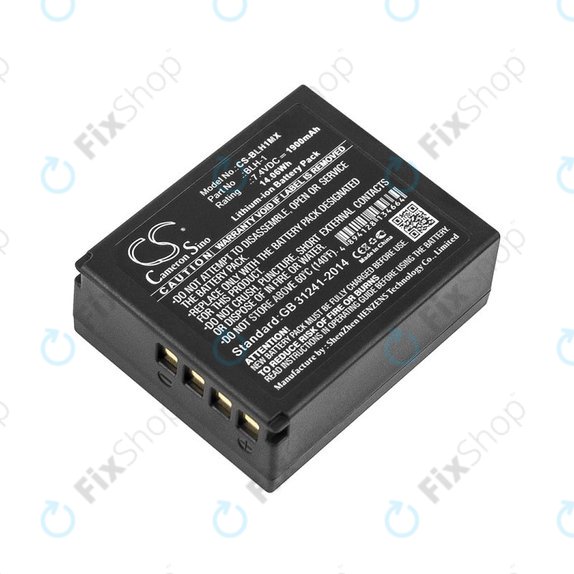 Battery for Olympus EM1, 1900mAh, Li-Ion, 7.4V, BLH-1, HQ