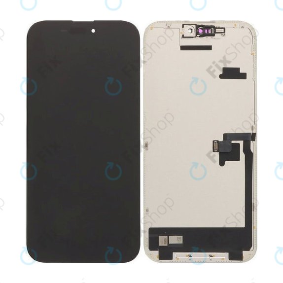 Display Soft OLED 120Hz for iPhone 16 Pro, Touch Screen with Frame, FixPremium PRO