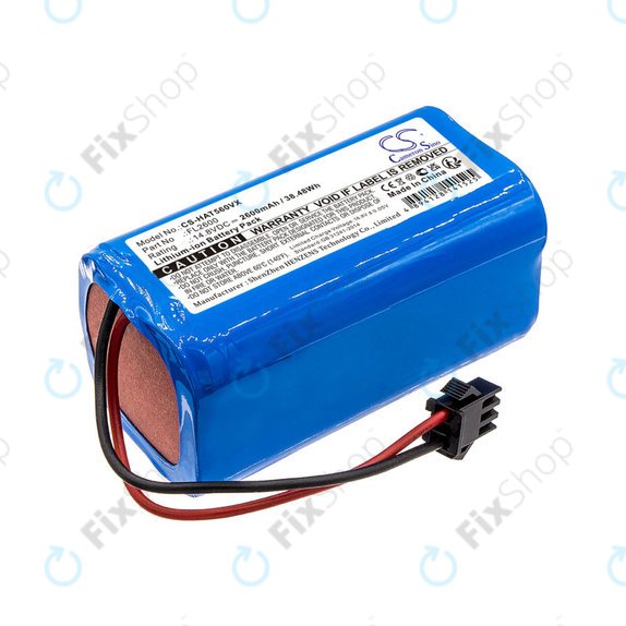 Battery for Eufy Robovac 11, Haier TAB T550, Haier TAB560, 2600mAh, Li-ion, 14.8V, FL2600, HQ