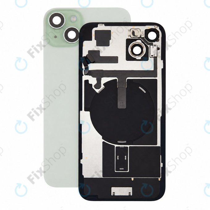 Rear Housing Glass for iPhone 15 Plus, Green, Pulled A
