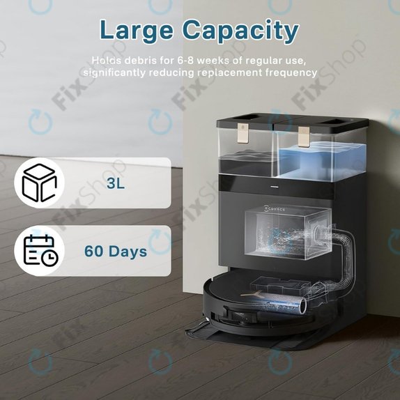 Dust Bag, 4pcs for Ecovacs Deebot T30c, T50-series, T80-series, X8-series, X9 Pro-series