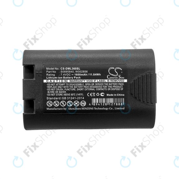 Battery for Dymo Labelmanager, Rhino, 1600mAh, Li-Ion, 7.4V, S0895840, HQ