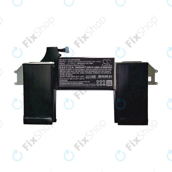Apple MacBook Air 13" A1932 (Late 2018 - Mid 2019), A2179 (2020) - Battery A1965 4800mAh HQ