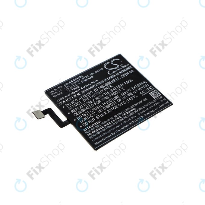 Battery for Amazon Kindle Paperwhite 4 (2018), 1500mAh, Li-Pol, 3.8V, ST22, HQ