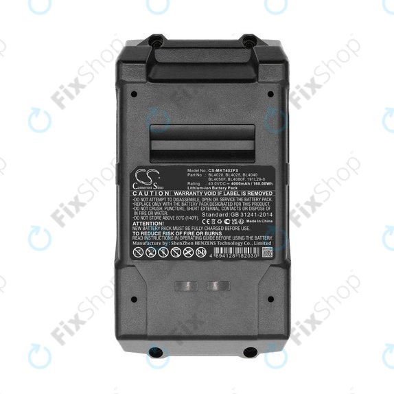 Battery for Makita Cf001g, Ga005g, 4000mAh, Li-Ion, 40V, BL4020, HQ