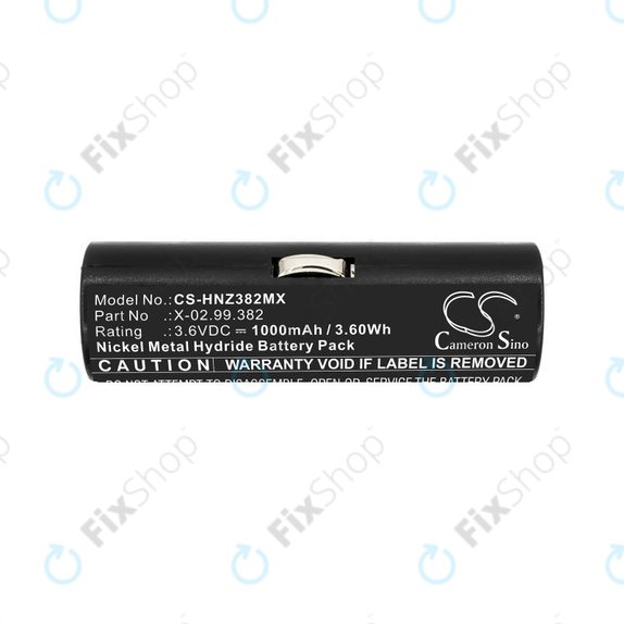 Battery for Heine Ophthalmoscope Beta 200, 1000mAh, Ni-MH, 3.6V, X-02.99.382, HQ