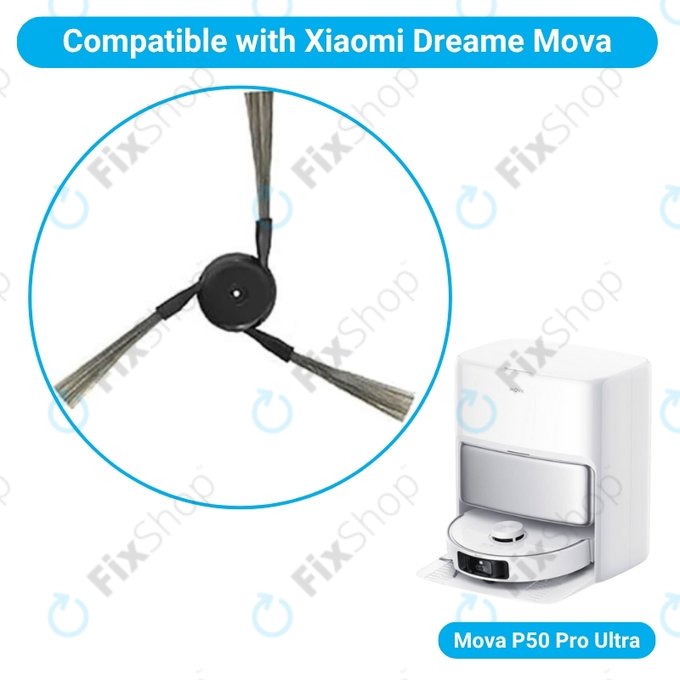 Side Brush, 2pcs for Xiaomi Mova P50 Pro Ultra