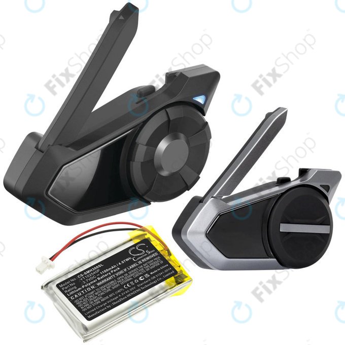 Battery for Sena 30K, Sena 50S, SP46, 1100mAh, Li-Pol, 3.7V, YT102540P, HQ
