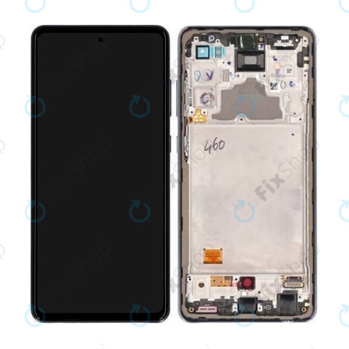Samsung Galaxy A72 A725F, A726B - LCD Display + Touch Screen + Frame (Awesome Black) - GH82-25460A, GH82-25463A, GH82-25624A, GH82-25849A Genuine Service Pack